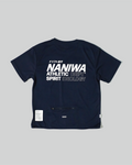 Navy Mesh Drawcord Tee
