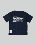 Navy Mesh Drawcord Tee