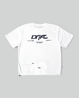White Mesh Drawcord Tee